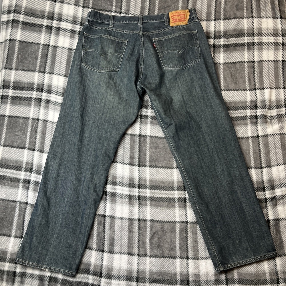 Levi's 501 Original Fit Jeans Mens tag42x32 Blue Button Fly Denim W38 L31.5"